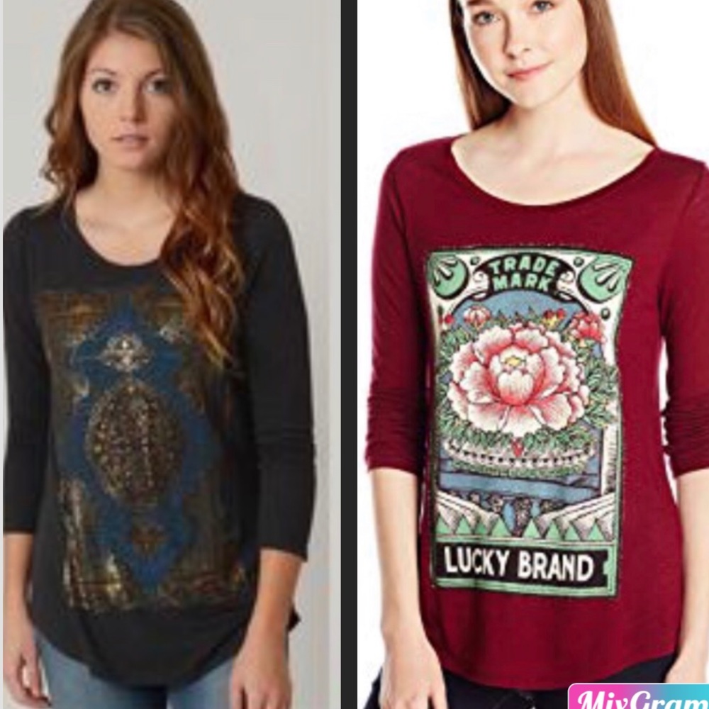 ☘️LUCKY BRAND 2 Tunic Shirts  | For Sale| ☘️